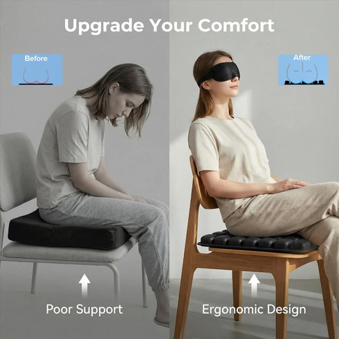 yuyingji Tailbone 3D (49 Inflatable Airplane Seat Cushion, Press to Inflate No Pump Required, Portable Travel Seat Pad
