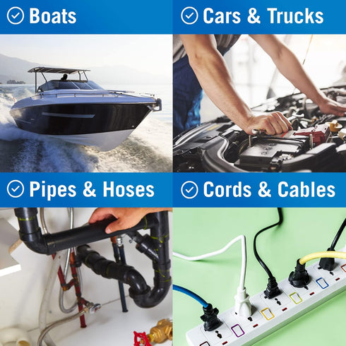 Better Boat Heavy Duty Silicone Tape, Self Fusing Plumbing Tape for Water Pipe, Hose Repair, Waterproof Seal