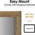 TORASO Dry Erase Monthly Calendar Board, Magnetic Surface Whiteboard for Wall, Rustic Brown Frame, 13"x 17"