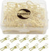 Pack of 25 Gold Small Metal Clips - Multi-Purpose Utility Clothesline Clips