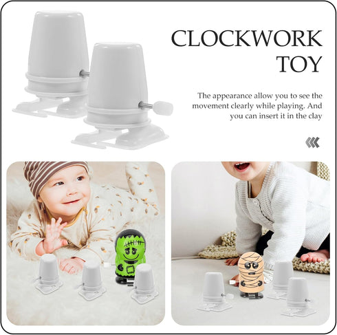 30 Totority Clockwork Legged Robot Pcs Stocking Stuffers Kid Toys Wind up Toy Movement Replaceable Mechanism House Mini
