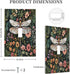 HTSAHKV 3 5 Inch Moody Floral Dragonfly Wall Plate Light Switch Cover Single Gang Outlet Faceplate Print Plate Cover X