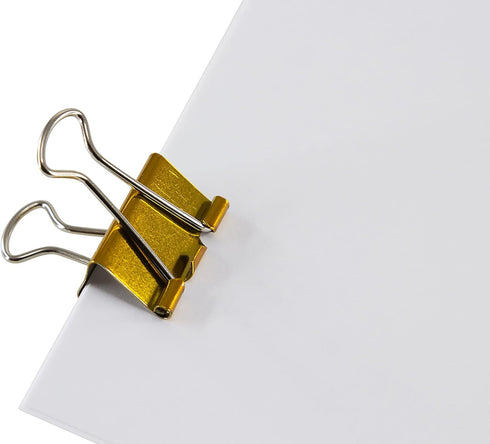 Baumgartens Medium Binder Clips, 1", 5/Pkg, Assorted Colors