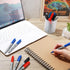 Yahenda 150 Pack Permanent Markers - Fine Point Marker Pens for Wood, Metal, Stone, Glass, Waterproof Quick Drying for