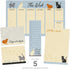 Cat Lover Sticky Note Ensemble Set/Kitten Themed Repositionable Notepad Desk Set / 5 Adorable Designs by Canopy Street