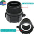 275 330 Gallon IBC Tote Adapter, 2" Female Buttress Coarse Thread x 2" Male NPT Pipe Thread Connector