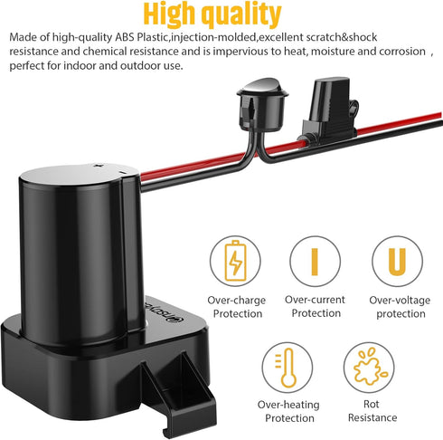 Power Wheel Adapter with Fuse & Switch, Secure Battery Adapter for Dewalt 18V XRP Lithium Battery