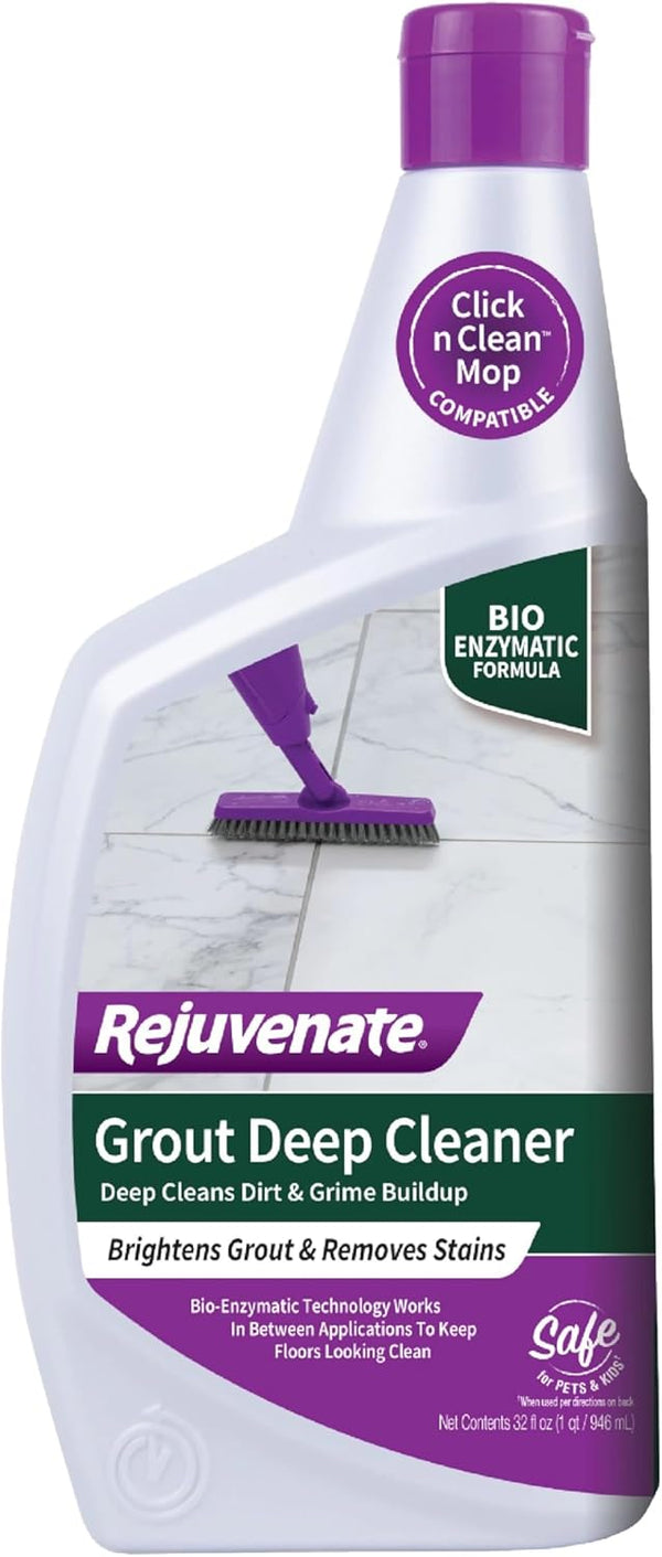 Rejuvenate Grout Deep Cleaner Cleaning Formula Instantly Removes Years of Dirt Build-Up