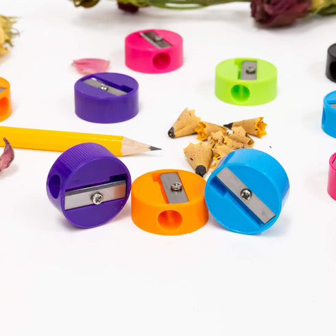 BAZIC Pencil Sharpener, Single Hole Blade, Standard Size Pencils, Round One Blades, 12 Count