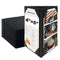 12 Pack Table Tent Triangle Menu Holders 4x6 Inch, 3-Sided PU Leather