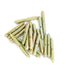 20pcs M5 40mm Dowel Iron Double Ended Zinc Plating Self-Tapping Thread to Wood Dowel