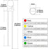 500Pcs (5 100P) 3MM DiCUNO Colors x Light Emitting Diode, White/Red/Yellow/Green/Blue Bright Diffused LED Diodes