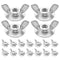 MUCKLILY 20pcs Stainless Steel Wingnut for Hurricane Shutters Quick Release Design with Hand