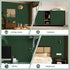 Abyssaly Dark Green Peel and Sticky Wallpaper, 15.7" X 118", Self Adhesive Vintage Embossed Silk Texture for Home