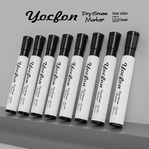 Yocfon 128 Pack, Dry Erase Markers Crown Whiteboard Markers With Chisel Tip, Low Odor Dry Erase Markers for School