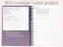 Steel Mill & Co Cute Floral Mini Spiral Notebook, 8.25" x 6.25" Journal with Durable Hardcover, 160 Lined Pages, Purple