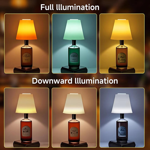 Dimmable 3 (2, Unique New Wireless Wine Bottle Lamp Rechargeable Color&RGB LED Bottle Lights for Liquor & Wine Bottles