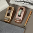Small Desk Tape Dispenser, Heavy Duty Cute Desktop with Weighted Non-Skid Base for 1 Inch Core Tape, Luxury Gold