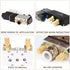 Mtsooning 10PCS Pneumatic Exhaust Muffler, 1/8" NPT Adjustable Brass Flow Control Silencer, Sintered Air Controller for Cylinders Solenoid Valves Crank Cases Gear Boxes Oil Tanks by Mtsooning