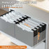 Plastic File Jackets Letter Size, 12 Pack Reinforced Manilla File Pocket Folders, Heavy Duty with Straight Cut Tab, 2