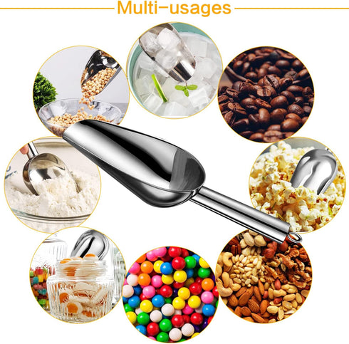 Egiriouth 3 OZ) Metal Ice ScoopKitchen Ice Scooper for Ice Maker,Stainless Steel Small Ice Scooper for FreezerKitchen
