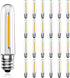 25 Pack Tubular LED Replacement Light Bulbs, Waterproof 0.6W E12 LED Bulbs