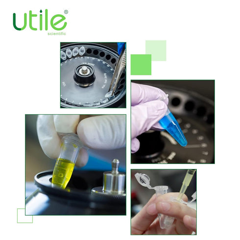 500pcs 1.5ml Microcentrifuge Tubes, Autoclavable PP Material with Graduation and Frosted Writing Area