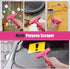 Razor Blade Scraper Tool, 4" Razor Scraper with 20Pcs Replacement Blades, Pink Glass Scraper for Removing Decals
