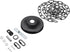 Aspen Creative 21519-11, Transitional Chandelier & Light Fixture Canopy Kit w/Collar Loop & 6