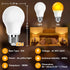 A15 Bulb 1800K, Bulb 7W 40W, E26 (2, Neporal Amber LED Light True Blue Light Blocking Sleep Aid for Bedroom Nursery