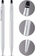 Cross Click Refillable Ballpoint Pen - Medium Point, Black Ink, Chrome - Everyday Gift Box