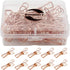 Pack of 25 Multi-Purpose Small Metal Clips, Rose Gold Clothesline Utility Clips