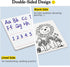 Small Dry Erase Board with Lines, 10 Pack 9"x12" Double Sided Mini Whiteboard for Education Classroom Supplies