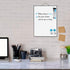 Small Dry Erase Whiteboard for Wall, 16" x 12" Portable Aluminum Frame Magnetic Surface with Handle, 2 Markers for Home