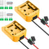 2 Packs Power Wheels Adapter for Dewalt 20V Battery Converter Kit with Fuse, Switch, Wire Terminals, 12AWG