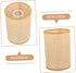 SEWACC Modern Woven Rattan Lampshade for Table and Floor Lamps Durable Metal Frame with Rustic Minimalist Design Eye