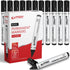 Permanent Markers, Chisel Tip, Black, 12 Count, Quick Drying Ink for Home, Office, School Use