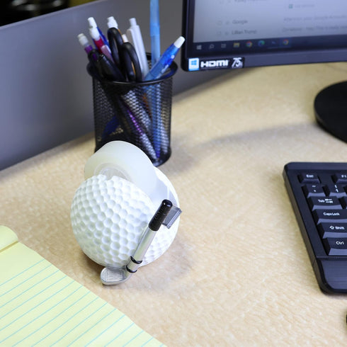 Golf Tape Dispenser, Desk Accessories for Dad, Boss, and Coworkers, Father's Day Gift, 5 Inches by Needzo