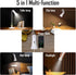 kvppvt 5 360 Modes Rechargeable LED Lamp with Magnet Swivel Joint, Touch Control, Adjustable Brightness, Color, Angle
