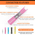 300PCS Heat Shrink Butt Connectors - Red 22-18 AWG, Insulated Waterproof Electrical Wire Connectors