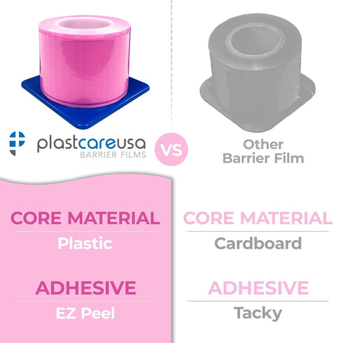 4"x6" (1 1200 Pink Barrier Film Roll - Protective Dental Barrier Film for Dental, Medical, Tattoo - Perforated Adhesive