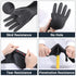 Thick Chemical Resistant Rubber Gloves - Waterproof Heavy Duty Cleaning Gloves, 18" Black Safety Work Gloves, XL
