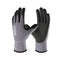 COOLJOB 6 Pairs Nitrile Rubber Coated Nylon Safety Work Gloves, Dotted for Non-Slip Grip, Large Pack for Warehouse and