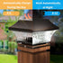 4x4 4 Pack SUNWIND Solar Post Cap Lights Outdoor LED Solar Garden Lighting Deck Fence Cap Light Wooden Post Brushed