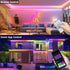 16.4Ft DBFAIRY Smart Neon Rope Light, RGB Color Changing IC Neon Rope Lights with App Remote Music Sync, Silicone