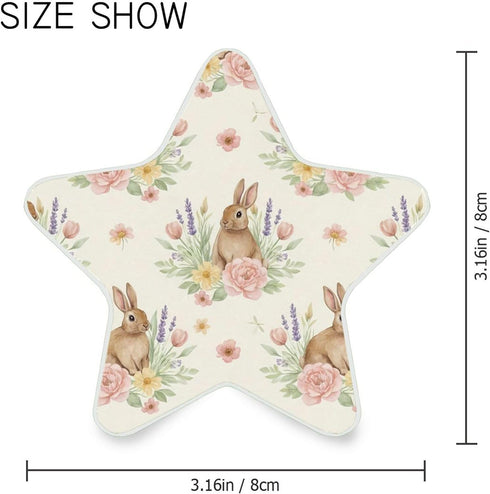 Burbuja 0.2W Bunny Flower LED Night Light Plug into Wall Star-Shaped Nightlight Dusk to Dawn Auto Sensor for Bedroom