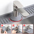 WSIWZAI 4PCS Small Sink Faucet Splash Handle Drip Guard Mat Silicone Pad Protectors Behind Draining for Kitchen