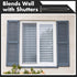 MorningRo 24 Set 3 Inch Vinyl Shutter Fasteners and Plastic Caps Shutter Fastener Spike Peg Loks Windows Outside