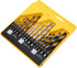 Set, Box,16 Titanium and Nickel Plated Twist Drill Bit Fast Cutting, Versatile,Durable, for Metal, Masonry