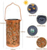 Sunflower Solar Lanterns Outdoor Waterproof Hanging Lights, Sunflower Gifts for Women Mom Grandma, Metal Solar